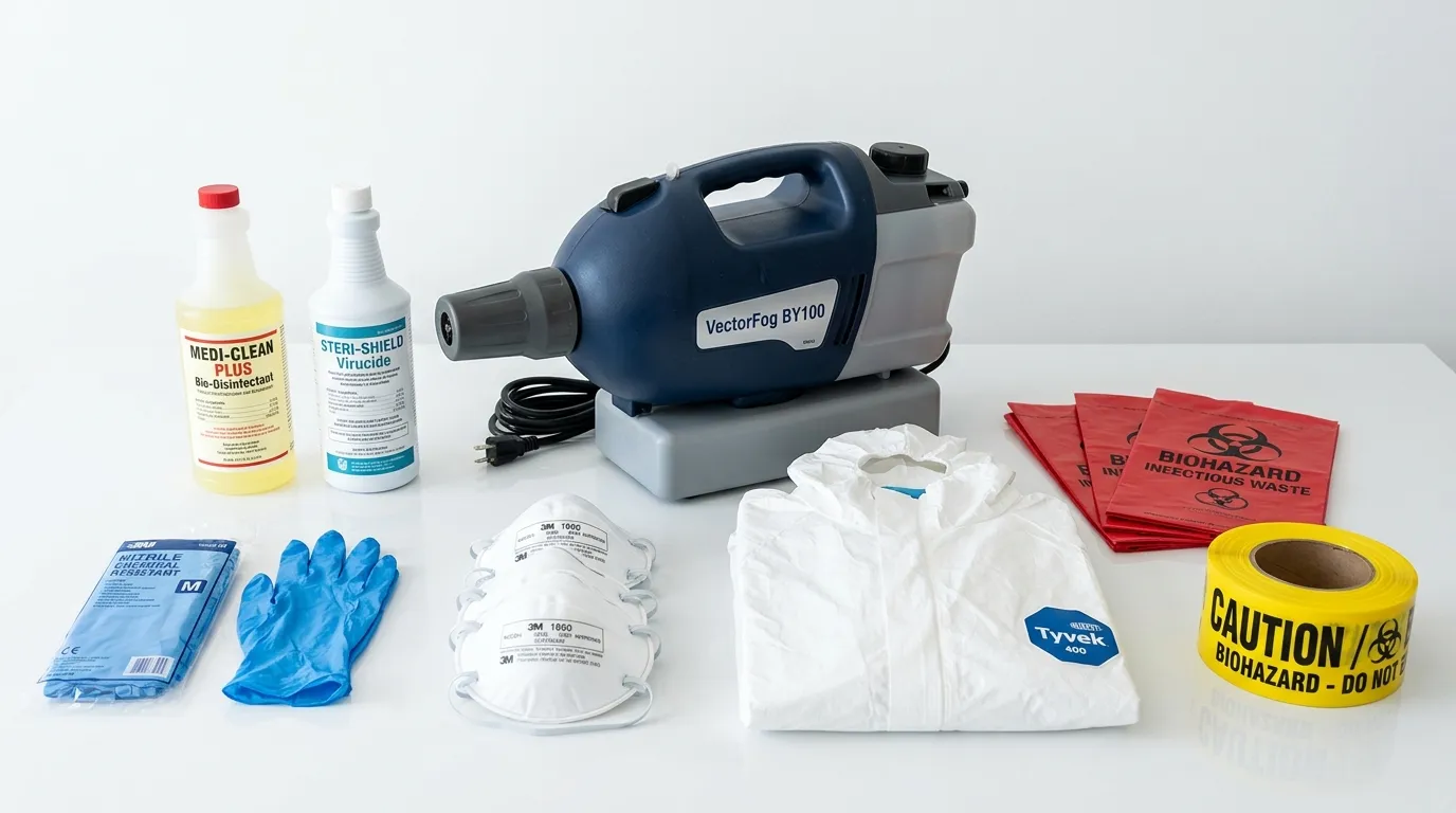 Professional biohazard remediation crew working in Mountain Brook