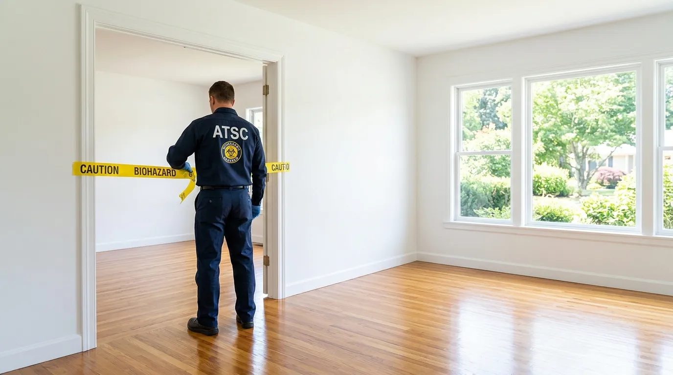 Certified biohazard cleanup crew performing Decomposition Cleanup in Mountain Brook